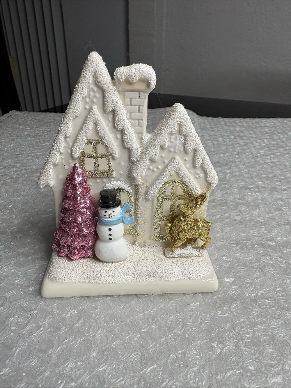 Bath & Body Works Glitter Christmas Cottage hand soap holder